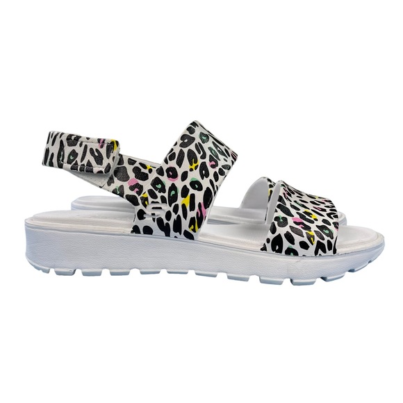 leopard skechers sandals